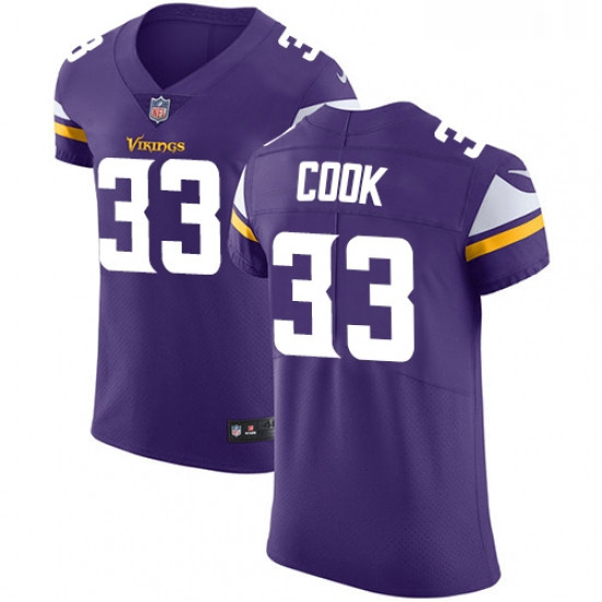 Mens Nike Minnesota Vikings 33 Dalvin Cook Purple Team Color Vap