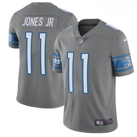 Youth Nike Detroit Lions 11 Marvin Jones Jr Limited Steel Rush Vapor Untouchable NFL Jersey