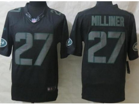 Nike New York Jets 27 Dee Milliner Black Limited Impact NFL Jersey