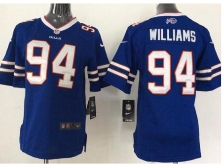 Youth Nike Buffalo Bills 94 Mario Williams Royal Blue Team Color Stitched NFL Jersey