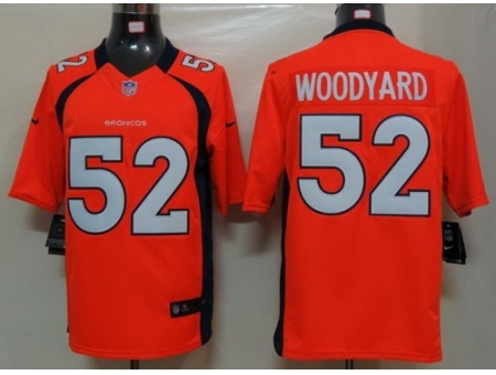 Nike Denver Broncos 52 Wesley Woodyard Orange Limited NFL Jersey