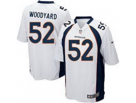 Nike Denver Broncos 52 Wesley Woodyard White Game NFL Jersey