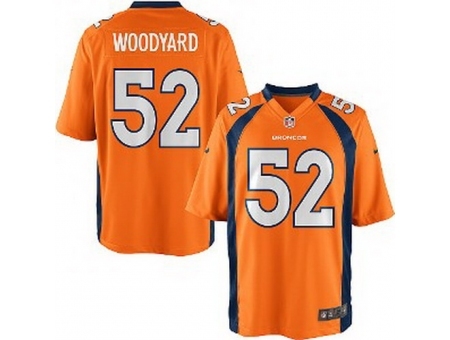 Nike Denver Broncos 52 Wesley Woodyard Orange Game NFL Jersey