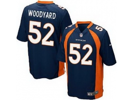 Nike Denver Broncos 52 Wesley Woodyard Blue Game NFL Jersey