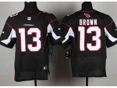 Nike Arizona Cardinals 13 Jaron Brown Black Elite NFL Jersey