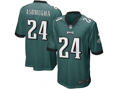 Nike Philadelphia Eagles 24 Nnamdi Asomugha green Game NFL Jersey