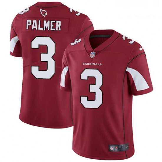 Youth Nike Arizona Cardinals 3 Carson Palmer Red Team Color Vapor Untouchable Limited Player NFL Jer