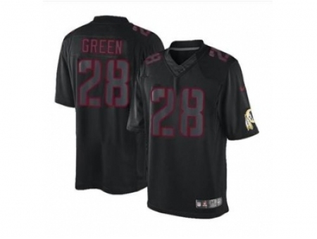 Nike Jerseys Washington Redskins #28 Green black[Impact Limited]