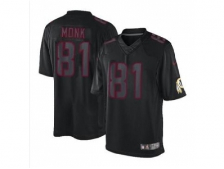 Nike Jerseys Washington Redskins #81 Monk black[Impact Limited]