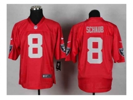 Nike Oakland Raiders 8 Matt Schaub red Elite NFL Jersey