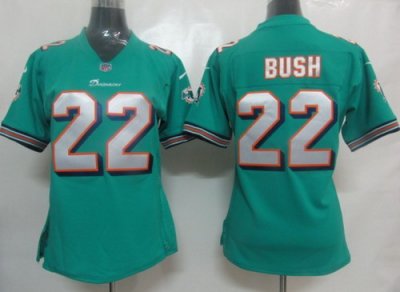 2012 Women Nike Miami Dolphins 22 Bush Jersey