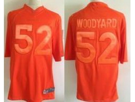 Nike Denver Broncos 52 Wesley Woodyard Full Orange Limited NFL J