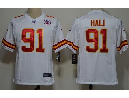 Nike Kansas City Chiefs 91 Tamba Hali White Game NFL Jersey