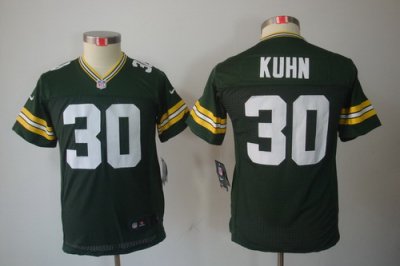 Youth Nike NFL Green Bay Packers #30 John Kuhn Green Color[Youth