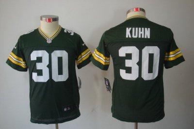 Youth Nike NFL Green Bay Packers #30 John Kuhn Green Color[Youth Limited Jerseys]