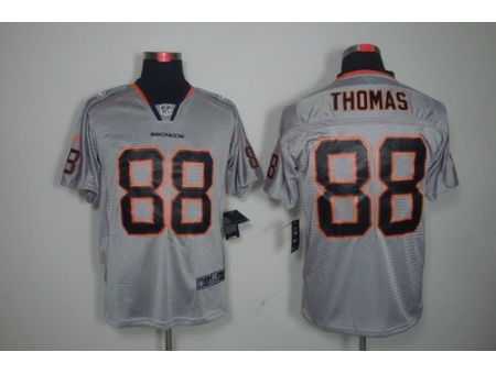 Nike Denver Broncos 88 Demaryius Thomas Grey Elite Lights Out NFL Jersey