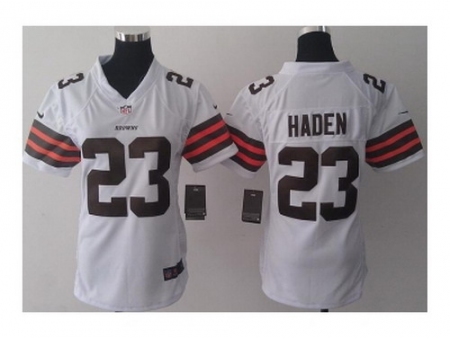 Nike Women Jerseys Cleveland Browns #23 Joe Haden white