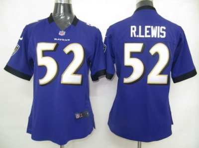 Womens Nike Baltimore Ravens 52# R.lewis Jersey