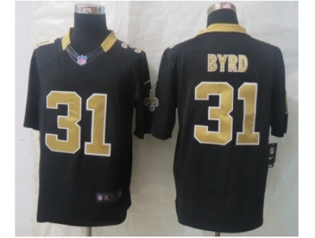 Nike New Orleans Saints 31 Jairus Byrd black Limited NFL Jersey