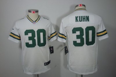 Youth Nike NFL Green Bay Packers #30 John Kuhn White Color[Youth Limited Jerseys]