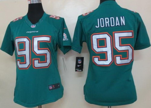 Women Nike Miami Dolphins 95 Dion Jordan Green LIMITED NFL Jerseys 2013 New Style