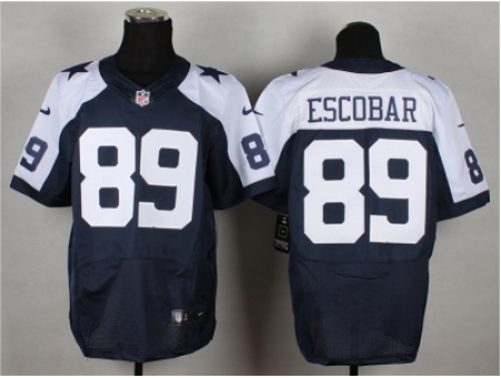 Nike Dallas cowboys 89 Gavin Escobar blue Elite thankgivings NFL Jersey