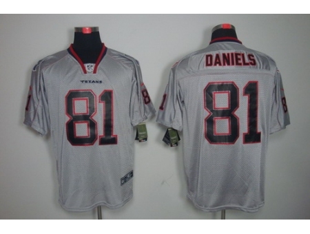 Nike Houston Texans 81 Owen Daniels Grey Elite Lights Out NFL Jerseys