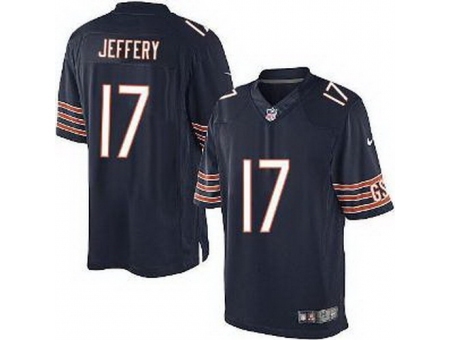 Nike Chicago Bears 17 Alshon Jeffery Blue Limited NFL Jersey