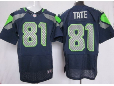 Nike Seattle Seahawks 81 Golden Tate Blue Elite NFL Jersey