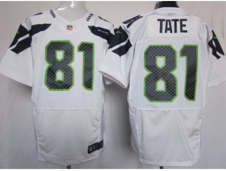 Nike Seattle Seahawks 81 Golden Tate White Elite NFL Jersey