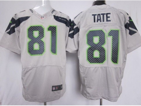 Nike Seattle Seahawks 81 Golden Tate Grey Elite NFL Jersey