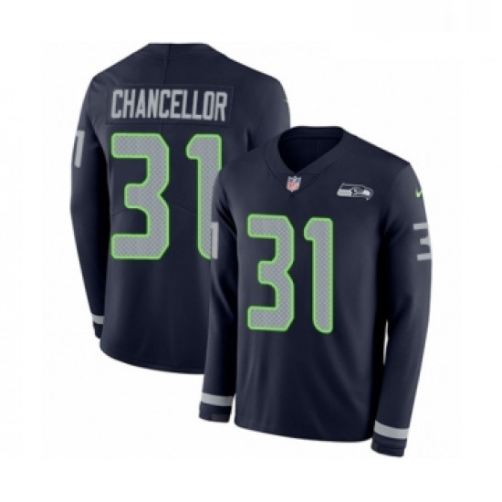 Youth Nike Seattle Seahawks 31 Kam Chancellor Limited Navy Blue 