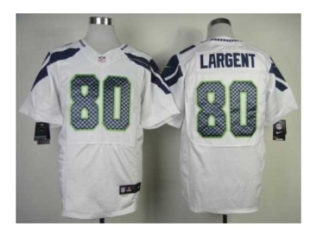 Nike Seattle Seahawks 80 Steve Largent white Elite NFL Jersey