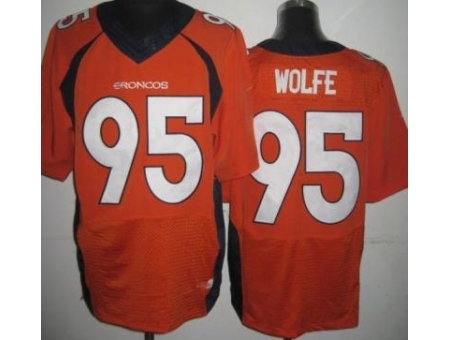 Nike Denver Broncos 95 Derek Wolfe Orange Elite NFL Jersey