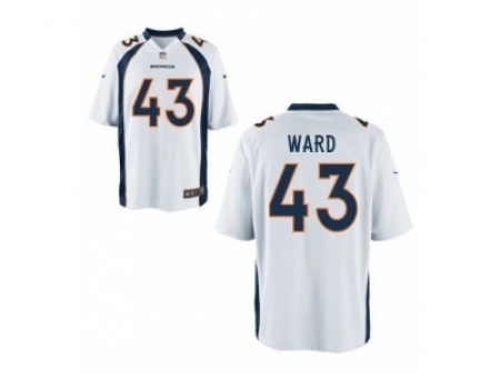 Nike Denver Broncos 43 T.J. Ward white Limited NFL Jersey