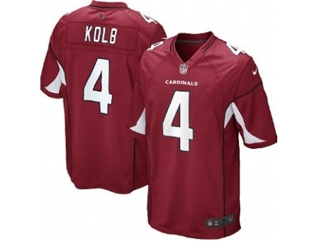 Nike Arizona Cardinals 4 Kevin Kolb red Game NFL Jersey