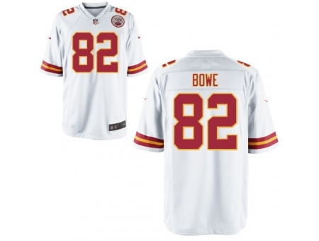 Nike Kansas City Chiefs 82 Dwayne Bowe White Game NFL Jersey