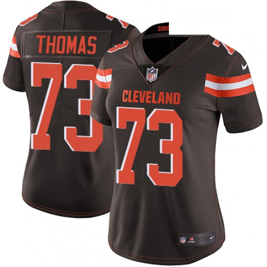 Womens Nike Cleveland Browns 73 Joe Thomas Brown Team Color Vapor Untouchable Limited Player NFL Jer