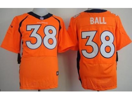 Nike Denver Broncos 38 Montee Ball Orange Elite NFL Jersey