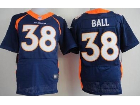 Nike Denver Broncos 38 Montee Ball Blue Elite NFL Jersey