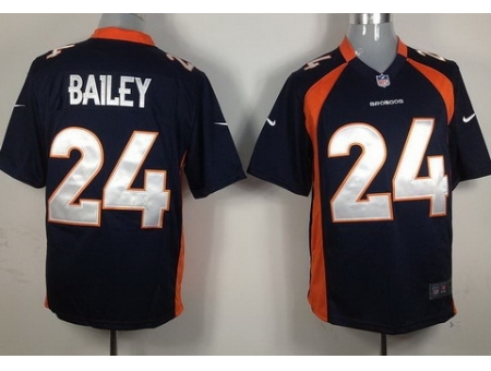 Nike Denver Broncos 24 Champ Bailey Blue Game NFL Jersey