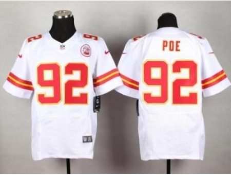 Nike Kansas City Chiefs 92 Dontari Poe White Elite NFL Jersey