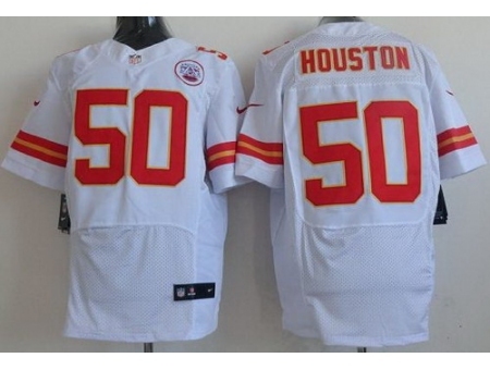 Nike Kansas City Chiefs 50 Justin Houston White Elite NFL Jersey