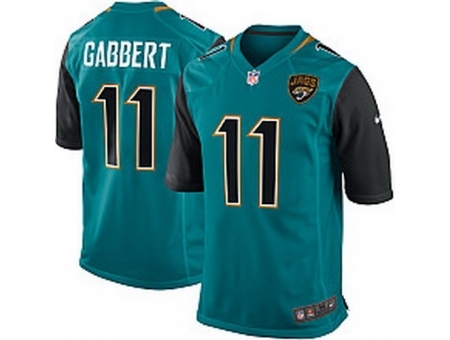 Nike Jacksonville Jaguars 11 Blaine Gabbert Green Game New NFL Jersey