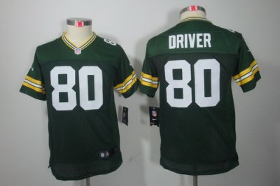 Youth Nike NFL Green Bay Packers #80 Donald Driver Green Color[Youth Limited Jerseys]