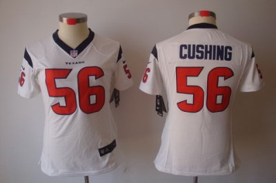 Women Nike Houston Texans #56 Cushing White [Women's NIKE LIMITED Jersey]