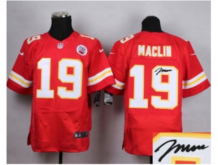 Nike Kansas City Chiefs 19 Jeremy Maclin Red Elite Signature NFL Jersey