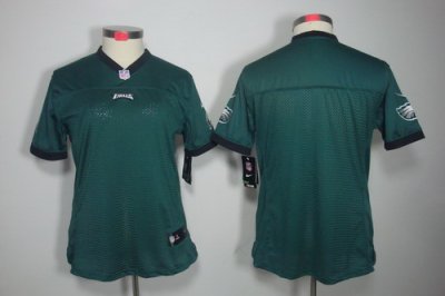 Women Nike Philadelphia Eagles Blank Green Color Limited Jerseys