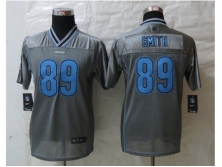 Youth Nike Carolina Panthers #89 Smith Grey Jerseys(Vapor)