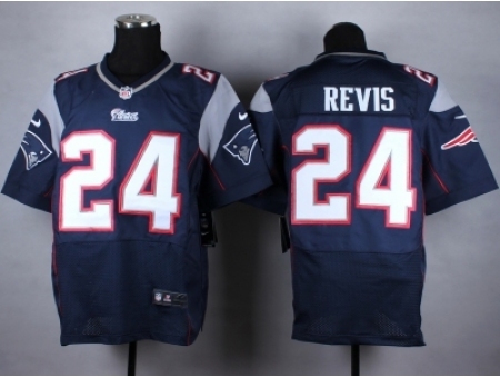 Nike New England Patriots 24 Darrelle Revis Blue Elite NFL Jersey